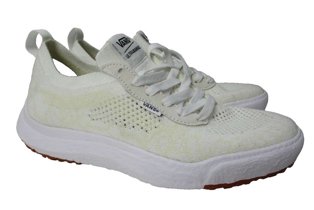 Vans UltraRange VR3 Beige/White Skate Shoes Eco Cush Womens Sz 8.5